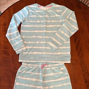 Cozy Striped Blue and White Kids Pajama Set